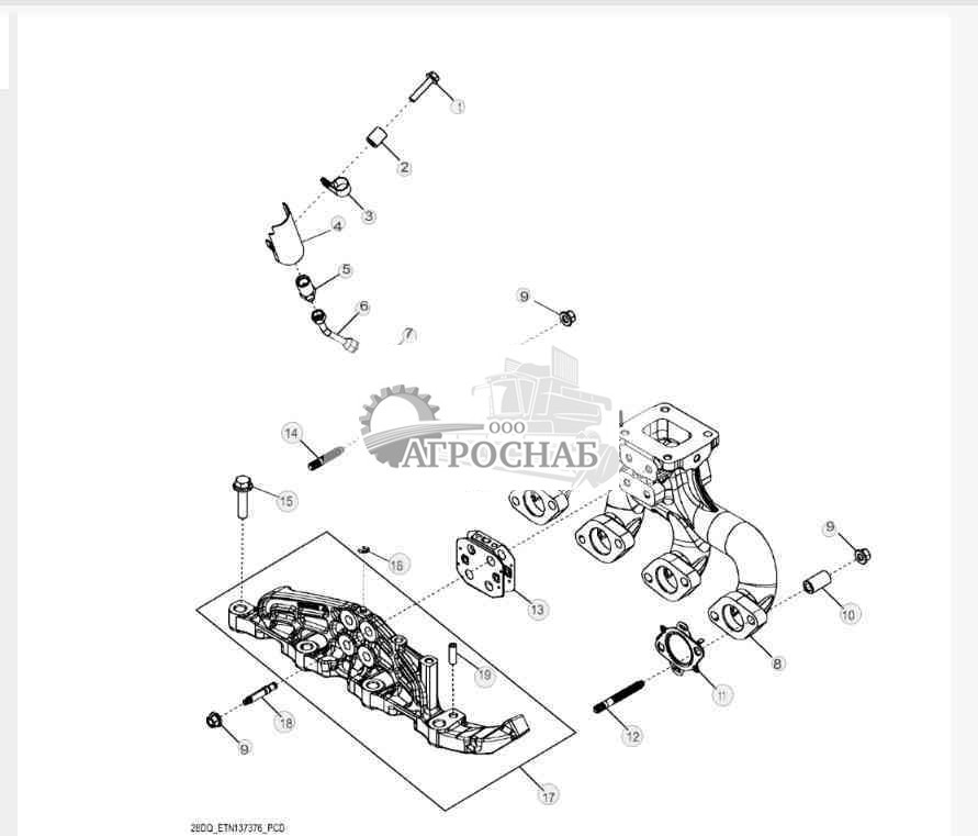 28DQ Exhaust Manifold 